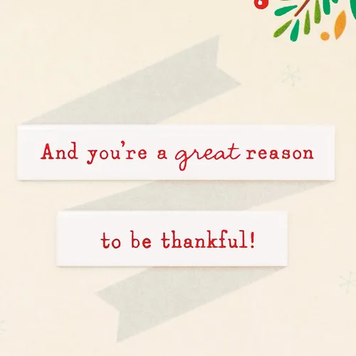Vista 3 de Tarjeta de Navidad Hallmark (Más alegría, bondad, agradecimientos)