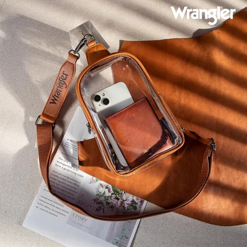 Vista 3 de Wrangler Crossbody Sling Bag for Women with Strap