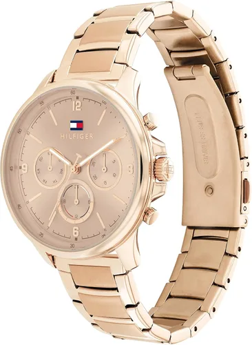 Vista 2 de Tommy Hilfiger Reloj de cuarzo para mujer con correa de acero dorado clavel 18 Modelo 1782453 Carnation Reloj de cuarzo