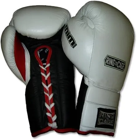 Vista 2 de Guantes de boxeo de espuma MiM-Foam de lujo, con cordones para Muay Thai, MMA, kickboxing, boxeo
