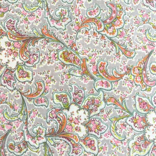 Vista 26 de AVKA Studio Tela con Estampado de Bloques a Mano por Yarda - PRECORTADA 1 Yarda 42 Pulgadas de Ancho - Material 100% Algodón - Patrón Paisley Beige