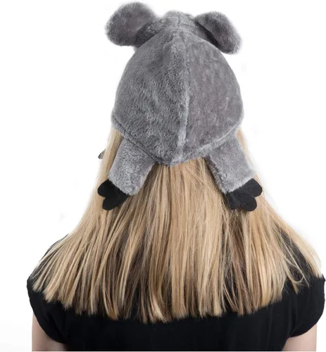 Vista 4 de Tigerdoe Sombrero de koala - Sombreros de animales - Disfraz de oso koala - Disfraces de animales de zoológico - Fiesta de la selva