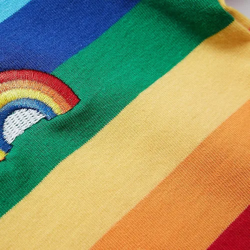 Vista 5 de Sooxiwood - Camiseta de manga corta para niño, diseño de rayas, multicolor