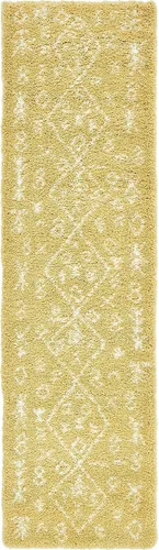 Vista 19 de Unique Loom Rabat Shag Collection - Alfombra moderna de felpa y diseño de nómada, de inspiración tribal marroquí y tribal