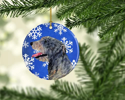 Vista 347 de Caroline's Treasures Cavalier Spaniel - Adorno de cerámica para colgar en el árbol de Navidad, para el hogar, Navidad, fiestas, regalo, 3 pulgadas
