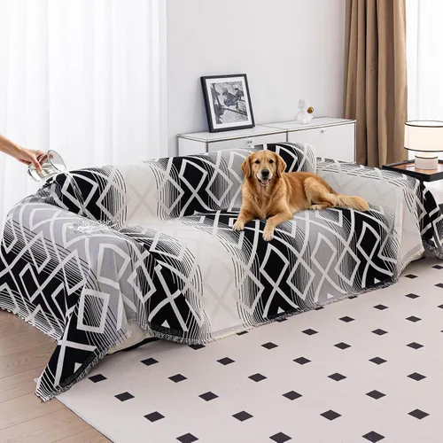Vista 15 de [Usado] Fundas de sofá 100% impermeables para mascotas, fundas de sofá para perros, gatos, funda para sofás seccionales, sillón reclinable, futón
