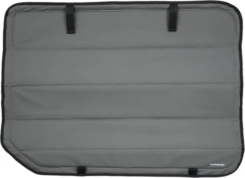 Vista 27 de Cubierta opaca aislante para ventana diseñada para Ford Transit alto/medio, borde de plástico completo de 130 pulgadas de longitud, ventana trasera