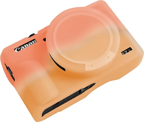 Vista 16 de Funda G7X Mark III, Funda Protectora para Cámara Digital Canon Powershot G7X Mark III, Funda de Silicona con Cubierta de Lente Extraíble, Funda
