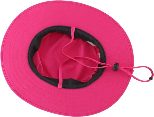 Vista 7 de LLmoway Sombrero de protección solar para niños, de secado rápido, ajustable, de malla de ala ancha, M