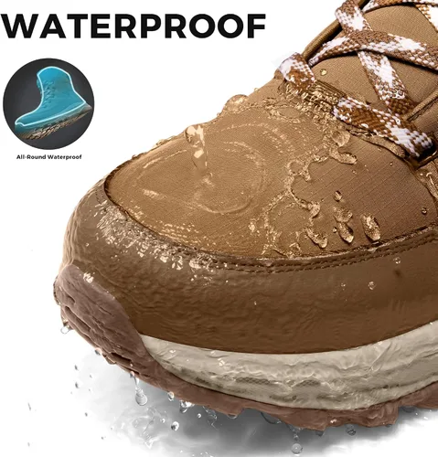 Vista 4 de Coostar Botas de nieve de invierno para hombre, con aislamiento Camello