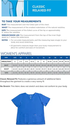 Vista 6 de Landau Essentials 8219 - Camiseta médica con cuello en V y 4 bolsillos para mujer