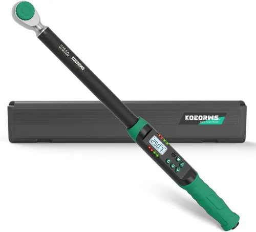 Vista 12 de Llave dinamométrica digital KOEORWS de 1/2 pulgada, 5.02-99.57 pies-libra/6.8-135 Nm, llave dinamométrica electrónica con valor preestablecido