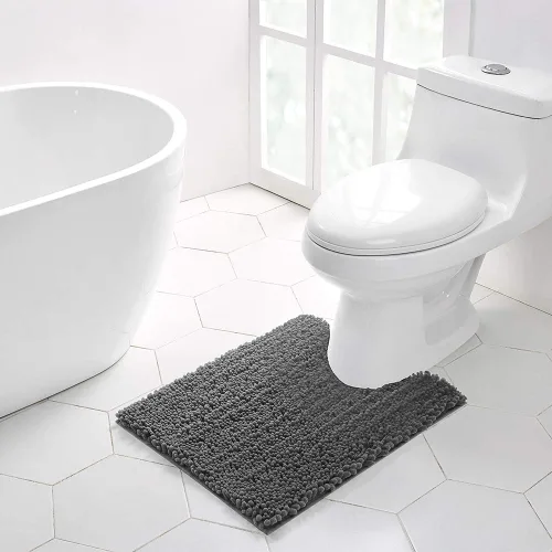 Vista 58 de Walensee Alfombra de baño antideslizante (32x20, azul oscuro) absorbente de agua, súper suave, felpilla peluda, lavable a máquina, se seca