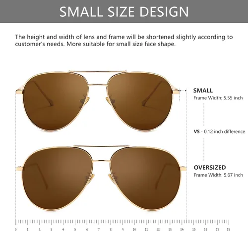 Vista 2 de SUNGAIT Women's Lightweight Oversized Aviator Sunglasses - Mirrored Polarized Lens
