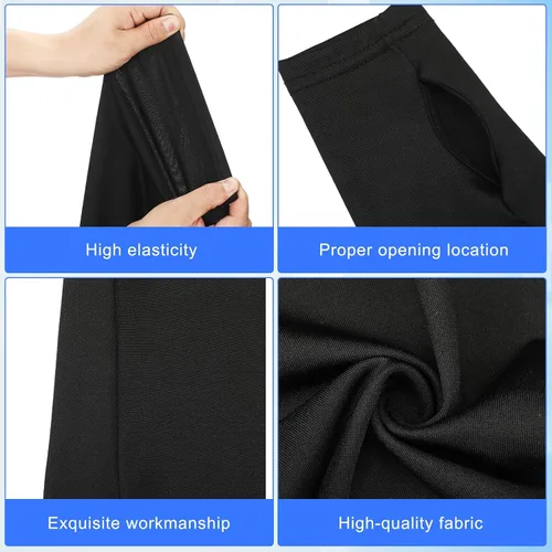Vista 5 de Boao 8 piezas de protector de brazo fundido manga corta Sling Decoración de molde extraíble lavable muñeca codo cubierta de protección