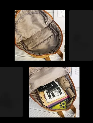 Vista 5 de XPONNI Mochila pequeña para adolescentes y niñas, accesorios de grunge, mochila para mujer, mini mochila (verde)