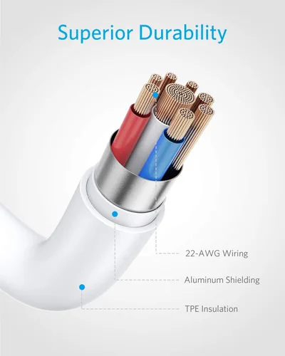 Vista 6 de Anker Adaptador de audio USB-C a Lightning (solo audio, no admite carga) (blanco)