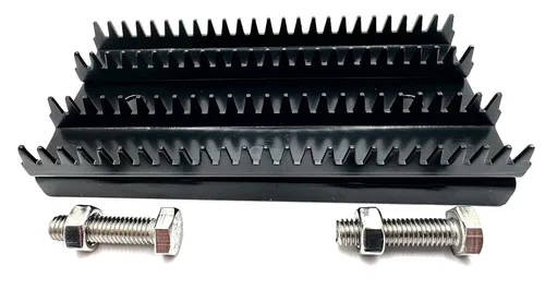 Vista 6 de Buff Rake - Repuesto de placa de metal Cabeza de dientes de rastrillo de rueda de pulido con 2 tornillos Herramienta de rastrillo de pulido