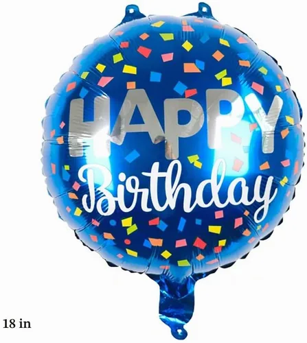Vista 6 de Globos, 11 globos de aluminio de 1 año para decoración de fiesta de primer cumpleaños, globos de confeti, globos de fiesta de cumpleaños, globos