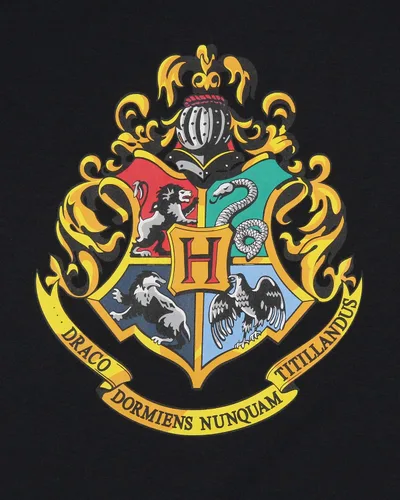 Vista 3 de Harry Potter Wizarding World Hogwarts Crest - Conjunto de pijama con pantalones cortos para niña