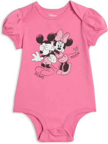 Vista 4 de Disney Body unisex de manga corta de algodón elástico orgánico para bebé paquete de 3
