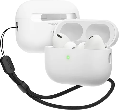 Vista 10 de elago Liquid Hybrid - Funda para AirPods Pro 2 con cordón, compatible con AirPods Pro de 2ª generación, protección de triple capa, resistente al