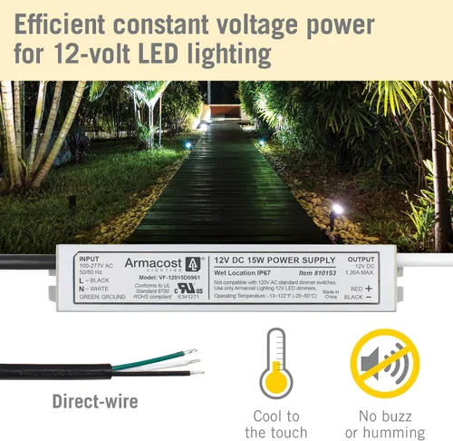 Vista 3 de Armacost Lighting Conductor mojado estándar 12V DC 810153 de la ubicación LED de 15 vatios
