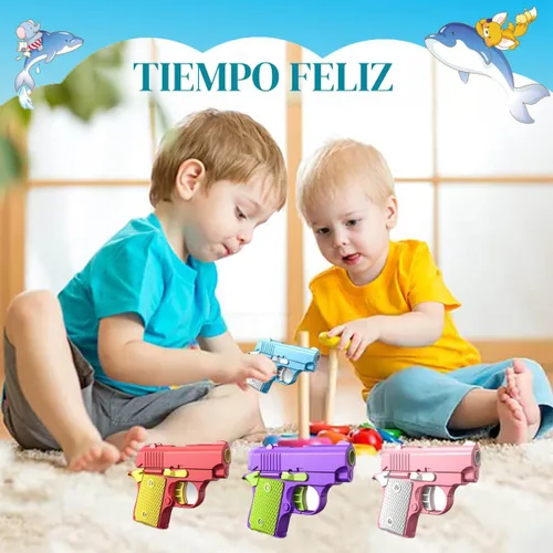 Vista 4 de 4 juguetes de pistola para ansiedad, juguetes para niños de 3 a 5 años, premios para el aula de niños, recuerdos de fiesta para niños, juguetes