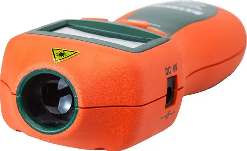 Vista 2 de Extech Tacómetro combinado RPM10 con termómetro infrarrojo