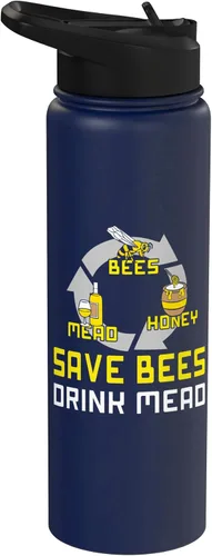 Vista 10 de Bees Honey Mead - Mead Making Brew Mead Stainless Steel Insulated Water Bottle