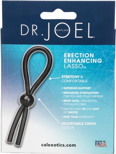 Vista 6 de CalExotics Dr. Joel Kaplan - Anillo de pene ajustable para mejorar la erección, juguete sexual para adultos, color negro
