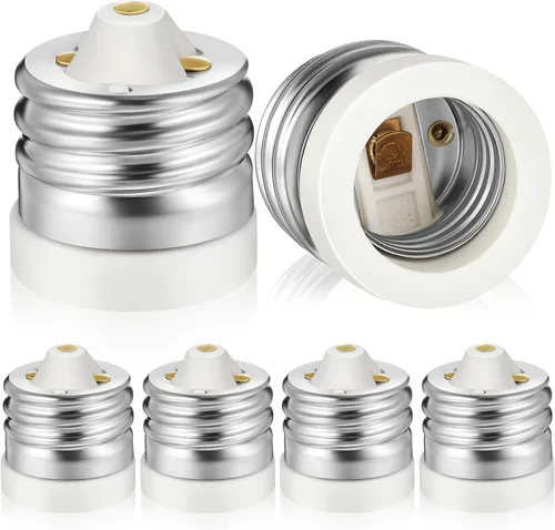 Vista 6 de 2 paquetes de convertidores de enchufe E39 a E26, Mogul de cerámica E39 a estándar mediano E26 base de tornillo convertidor de enchufe adaptador