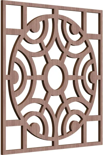 Vista 53 de Walton Paneles de pared decorativos de madera con calado, pequeños, 11 3/8 pulgadas de ancho x 11 3/8 pulgadas de alto x 1/4 pulgadas de alto, nogal