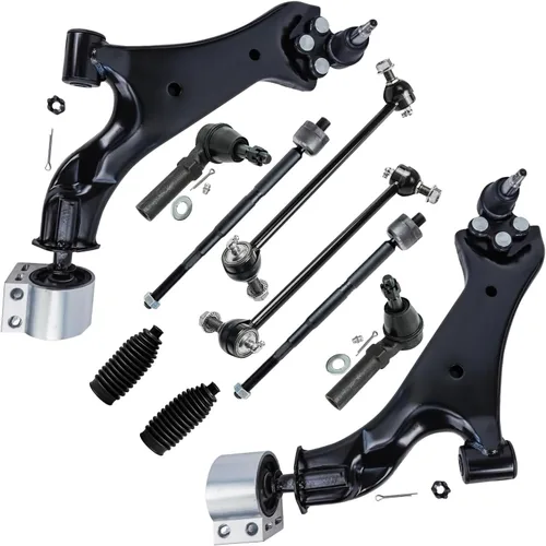 Vista 214 de Detroit Axle - Kit de suspensión frontal de 10 piezas para Dodge Avenger 2008-2014, Chrysler Sebring 2007-2010, 2 brazos de control inferiores, 2