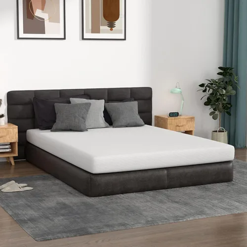 Vista 21 de Colchón de tamaño individual de 5 pulgadas de espuma viscoelástica de gel, colchón de firmeza media para dormir fresco y para alivio de la presión