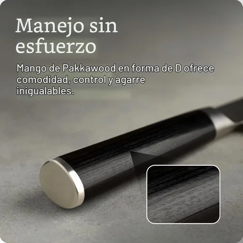Vista 3 de Shun Cuchillo Santoku clásico de 5 1/2" Negro