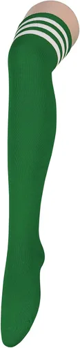 Vista 15 de Century Star Calcetines altos hasta el muslo para mujer, calcetines largos por encima de la rodilla, para atleta, casual, a rayas, hasta la rodilla
