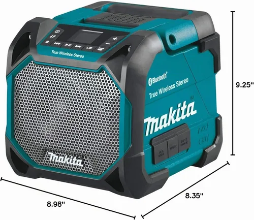 Vista 6 de Makita XRM11 18V LXT® / 12V max CXT® Altavoz inalámbrico Bluetooth® de iones de litio para sitio de trabajo, solo herramienta