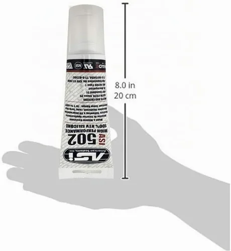 Vista 3 de Sellador de silicona 100% RTV - Tubo exprimible de 2.8 oz - Transparente