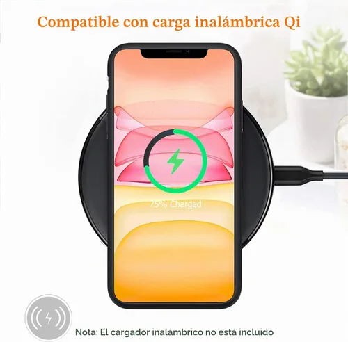 Vista 7 de Funda de batería para iPhone 11, funda de carga portátil recargable de 10000 mAh mejorada con carga inalámbrica compatible con iPhone 11