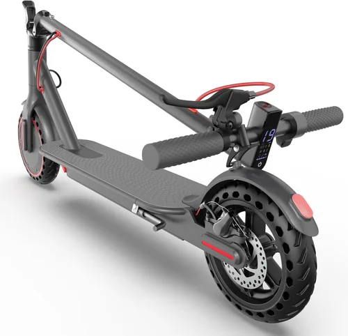 Vista 9 de Electric Scooter - 350W/500W Motor, 8.5"/10''Solid Tires, Up to 19/22MPH& 16/21/23Miles Long-Range Portable Commuting Scooter for Adults with Double