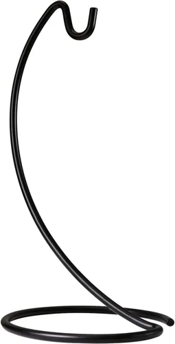 Vista 2 de Blue Donuts Soporte moderno para plátanos, soporte de árbol para encimera de cocina, accesorios de cocina, soporte de plátano negro