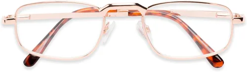 Vista 5 de Readers Readers.com Gafas de lectura: The Anderson, estilo rectángulo de metal para hombre y mujer