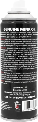 Vista 6 de Angelus Spray acondicionador de aceite de visón profesional genuino, 5.5 oz - Acondicionador de cuero de alta calidad, impermeabiliza, suaviza