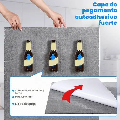 Vista 3 de Paquete de 10 paneles acústicos de 47 x 24 pulgadas, absorbentes de sonido Negro