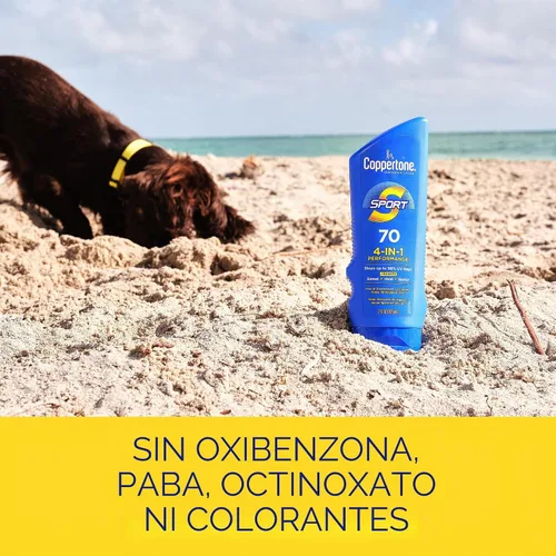 Vista 8 de Coppertone Sport Sunscreen Lotion, protector solar SPF 70 de amplio espectro, paquete múltiple, 7 onzas líquidas, paquete de 2