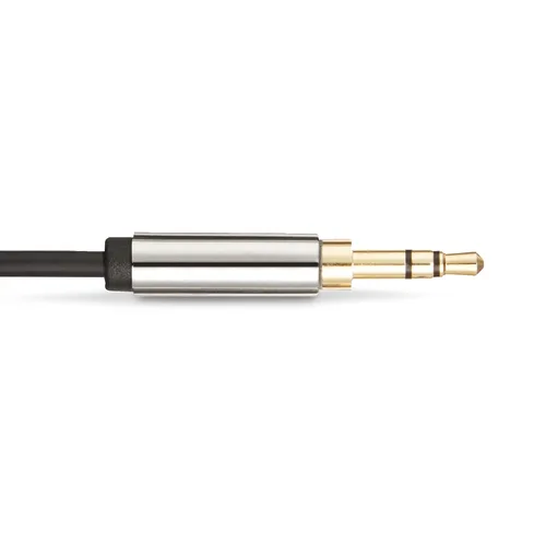 Vista 4 de Amazon Basics Cable de audio auxiliar de 3.5mm para altavoz estéreo o subwoofer con conectores chapados en oro, 4 pies, negro