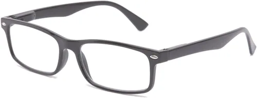 Vista 6 de Newbee Fashion Lentes transparentes Marco Rectángulo Marco Sin Prescripción Falso Gafas Paquete de 2 bambú negro y marrón
