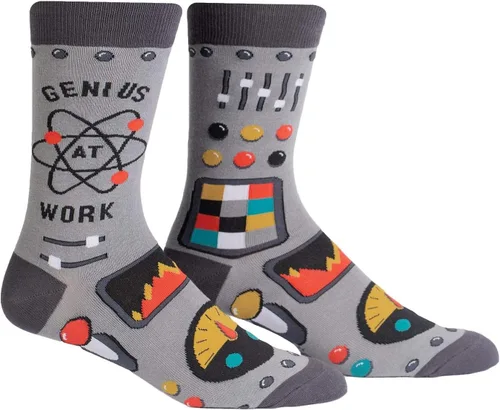 Vista 8 de Sock It To Me, Calcetines para hombre, extraterrestres y espacio Hot Sauce