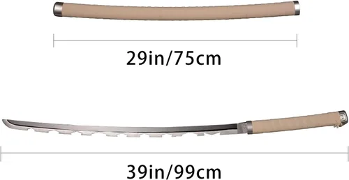 Vista 38 de SV Anime Demon Slayer Sword Katana 41 Inch Decorative Collectible Gift Cosplay Sword，Various Styles Available